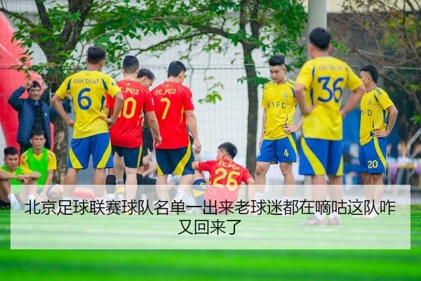 北京足球联赛球队名单一出来老球迷都在嘀咕这队咋又回来了